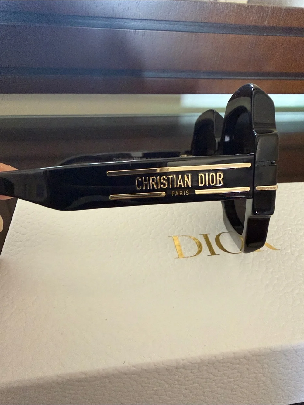 Dior Black Oversized Square women Sunglasses